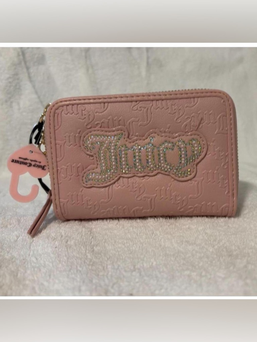 Women's Pink Double-Zip Card Wallet